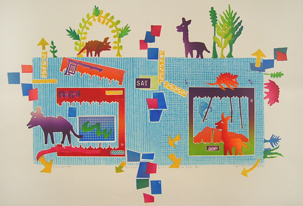 escape from the zoo art print by leni fried