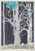 fractured maple tree art print