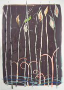 milkweed forest art print