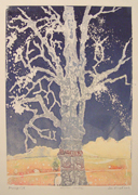 winter maple tree art print